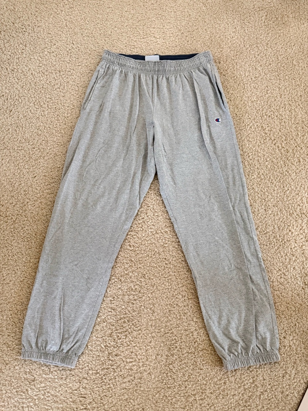 Champion men Light Gray Jogger Sweatpants